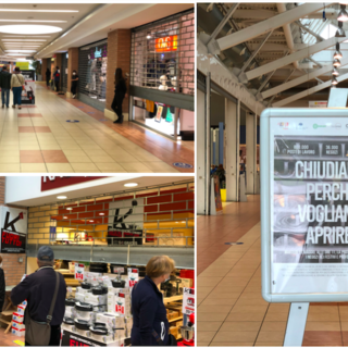 Protesta al Centro Commerciale La Riviera Shopville di Taggia: saracinesche abbassate per chiedere la riapertura nei weekend Protesta al Centro Commerciale La Riviera Shopville di Taggia: saracinesche abbassate per chiedere la riapertura nei weekend