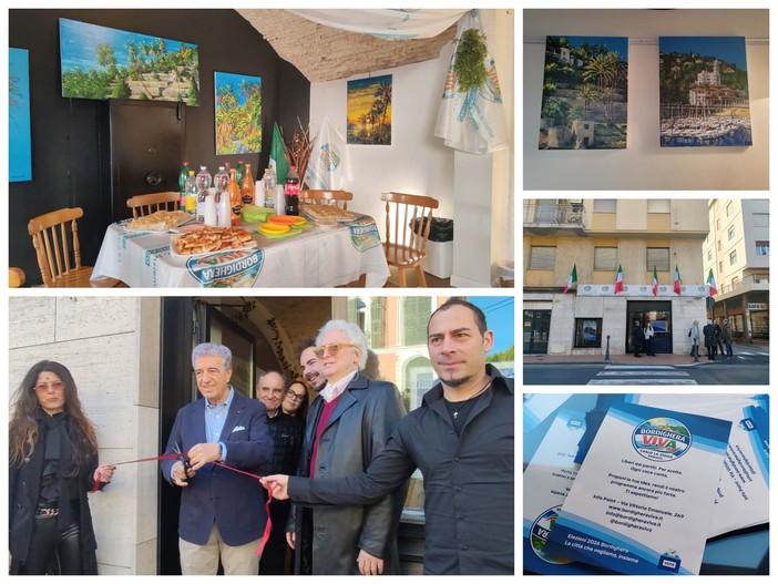 Elezioni amministrative 2026, Bordighera Viva inaugura il point elettorale (Foto e video)