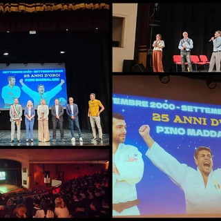 Judo, il campione olimpico Pino Maddaloni incontra gli studenti di Ventimiglia (Foto e video)
