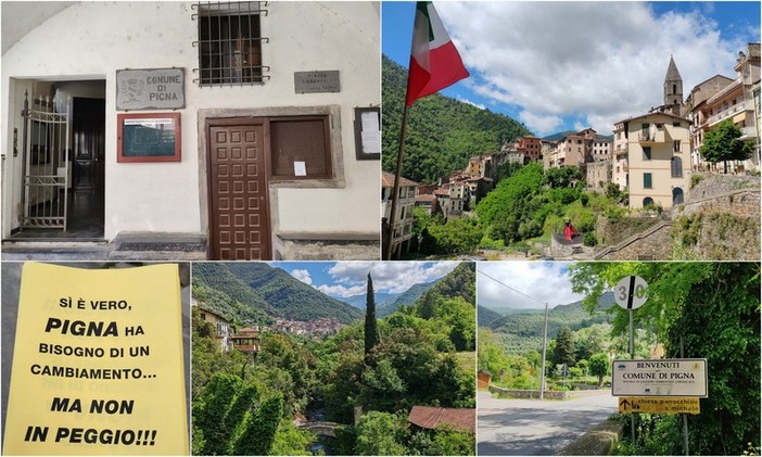 "Pigna ha bisogno di un cambiamento...ma non in peggio", il paese si risveglia con porte tappezzate di biglietti "Pigna ha bisogno di un cambiamento...ma non in peggio", il paese si risveglia con porte tappezzate di biglietti