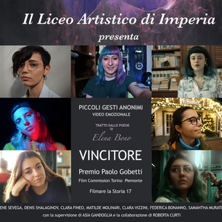 Imperia, gli studenti del liceo "Amoretti &amp; Artistico”  vincono il primo premio al concorso "Filmare la storia"