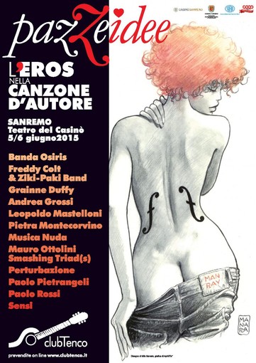 Tenco 2015: il Club ha una pazza idea e porta l'eros nella canzone d'autore al Casinò di Sanremo Tenco 2015: il Club ha una pazza idea e porta l'eros nella canzone d'autore al Casinò di Sanremo