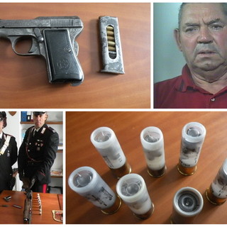 Soldano: Carabinieri arrestano 61enne, tra casa ed auto aveva un piccolo arsenale