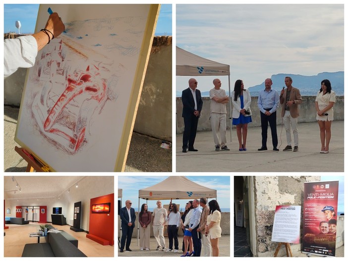 Ventimiglia, arte e motori al Forte dell’Annunziata con la mostra 'Pole Position' di Paolo Amico (Foto e video)