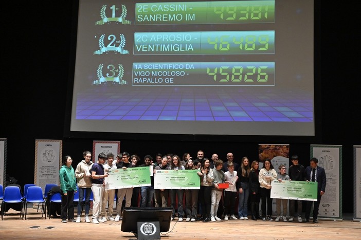 Il 'Cassini' di Sanremo vince il “Green Game Liguria” e diventa campione di sostenibilità: argento all' 'Aprosio' di Ventimiglia (foto)