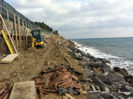 Cipressa: proseguono i lavori di messa in sicurezza da parte di Area 24