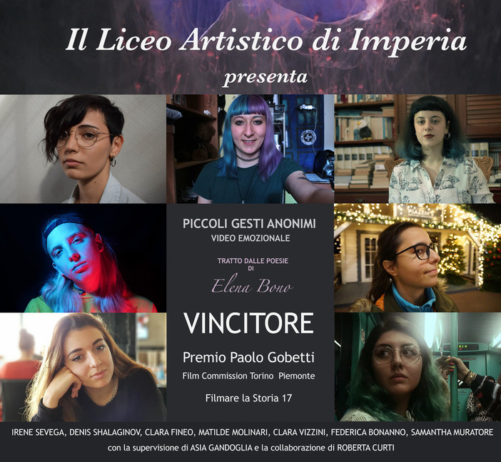 Imperia, gli studenti del liceo "Amoretti &amp; Artistico”  vincono il primo premio al concorso "Filmare la storia"