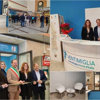 Ventimiglia inaugura un nuovo punto Iat nella stazione ferroviaria (Foto e video) Ventimiglia inaugura un nuovo punto Iat nella stazione ferroviaria (Foto e video)
