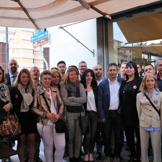 Elezioni comunali a Imperia: presentata 'Vince Imperia', la lista arancione a sostegno di Luca Lanteri candidato sindaco (Foto e Video)