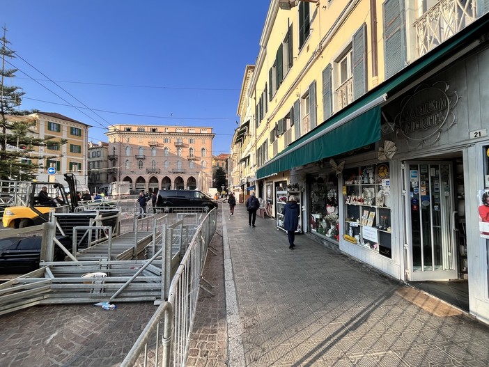 Sanremo: i marciapiedi di piazza Colombo avranno la stessa pavimentazione di via Matteotti, pronto il progetto