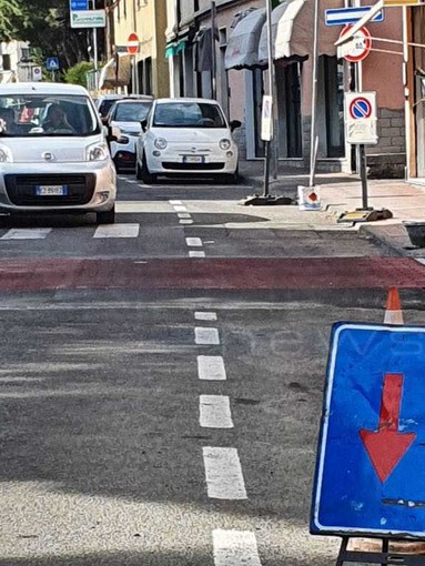 Taggia: nuovo passaggio pedonale rialzato in via San Francesco, è il terzo a Levà