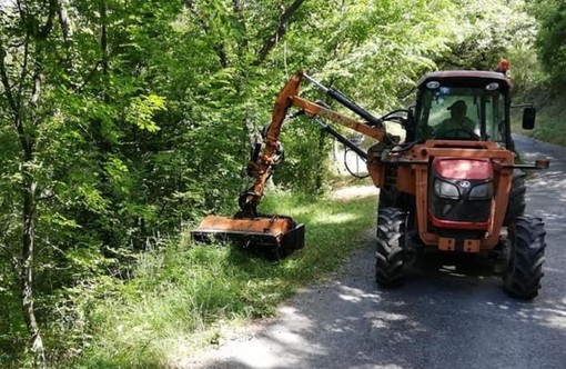 Pontedassio, sinergia tra Comune e volontari per la pulizia delle strade e lo sfalcio (foto)