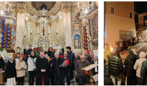 "Pellegrini di speranza": cori, poesie, cammino pastorale e santa messa a Vallebona (Foto e video)
