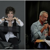 Veronica Pivetti e Edoardo Lombardi Vallauri ospiti della rassegna 'Di libro in libro' ad Arma di Taggia Veronica Pivetti e Edoardo Lombardi Vallauri ospiti della rassegna 'Di libro in libro' ad Arma di Taggia