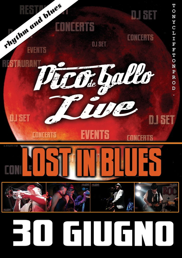Sanremo: stasera inaugurazione per il Pico De Gallo insieme ai Lost in Blues
