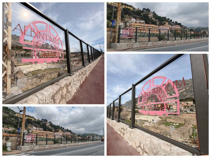 Ventimiglia, area archeologica di Nervia: installati i nuovi pannelli fonoassorbenti (Foto)