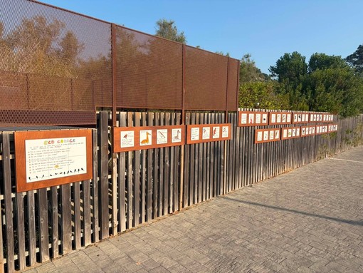 Uccelli dell'Oasi del Nervia, Camporosso sostituisce le piastrelle decorative realizzate dagli studenti (Foto) Uccelli dell'Oasi del Nervia, Camporosso sostituisce le piastrelle decorative realizzate dagli studenti (Foto)
