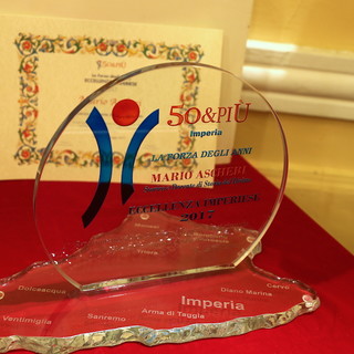 Sanremo: consegnati i premi 50&amp;Più, l'onorificenza a Mons. Vittorio Lupi, Tomaso Arnaldi e Mario Ascheri