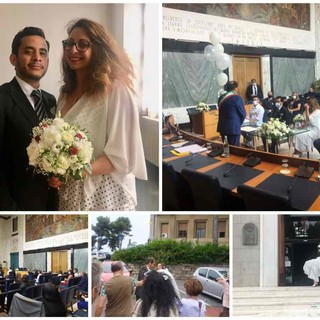 Imperia, celebrato in Comune il primo matrimonio con amici e parenti: Luana e Luis hanno coronato il loro sogno d'amore (Foto e Video)