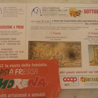 Ventimiglia: Pasta Fresca Morena uno dei punti vendita dei biglietti della lotteria della Lega Nazionale per la Difesa del Cane