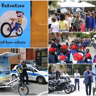Bordighera: si è concluso il progetto ‘Pedone sicuro’, i bambini delle scuole di via Pelloux pronti a destreggiarsi nel traffico con il simbolico patentino per la bicicletta (Foto e Video) Bordighera: si è concluso il progetto ‘Pedone sicuro’, i bambini delle scuole di via Pelloux pronti a destreggiarsi nel traffico con il simbolico patentino per la bicicletta (Foto e Video)