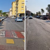 Arma di Taggia, ripristinati i parcheggi in via della Stazione: 14 stalli per le auto e 18 per le moto