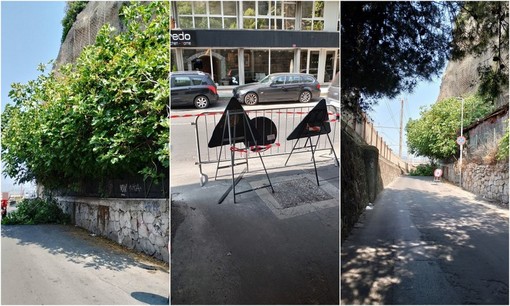 Ventimiglia, al via l'intervento di potatura: chiuso il sottopasso di San Secondo (Foto)