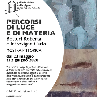 Sanremo, tra affreschi su tela e atmosfere impalpabili: l’arte di Introvigne e Botturi nel cuore di Sanremo Sanremo, tra affreschi su tela e atmosfere impalpabili: l’arte di Introvigne e Botturi nel cuore di Sanremo