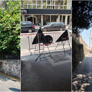 Ventimiglia, al via l'intervento di potatura: chiuso il sottopasso di San Secondo (Foto)