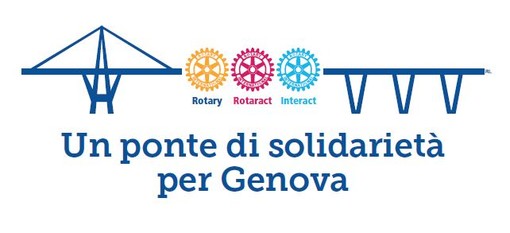 Un ponte di solidarietà per Genova, al via la raccolta fondi del Rotary per le vittime del crollo del ponte Morandi Un ponte di solidarietà per Genova, al via la raccolta fondi del Rotary per le vittime del crollo del ponte Morandi