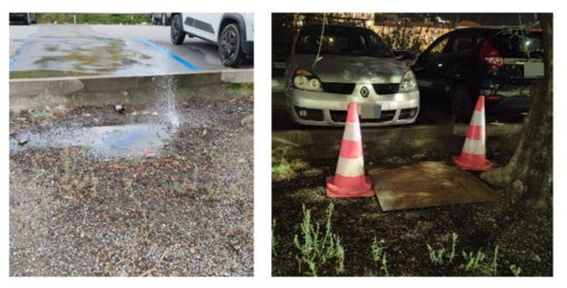Ventimiglia, perdita d'acqua in corso Francia (Foto e video) Ventimiglia, perdita d'acqua in corso Francia (Foto e video)