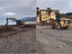 Tronchi e rifiuti sulla spiaggia, ruspe in azione a Ventimiglia (Foto)