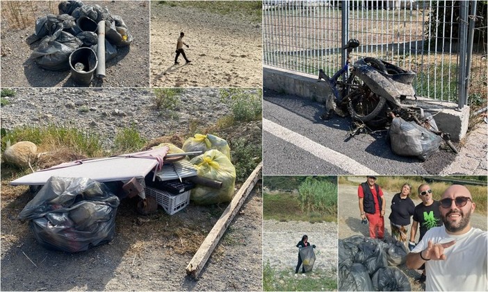 Camporosso, volontari puliscono il torrente Nervia: raccolti rifiuti di ogni genere (Foto) Camporosso, volontari puliscono il torrente Nervia: raccolti rifiuti di ogni genere (Foto)