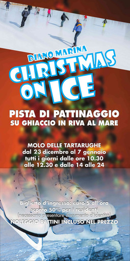 Diano Marina: sabato l'apertura della pista di pattinaggio sul molo delle tartarughe