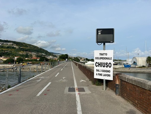 Ponte sull’Argentina, nuovo capitolo della saga: da oggi richiude la ciclopedonale tra Taggia e Riva Ligure