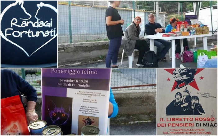 Ventimiglia: presentato ‘Il libretto rosso dei pensieri di Miao’, il biglietto di ingresso? Una scatoletta di cibo per gatti Ventimiglia: presentato ‘Il libretto rosso dei pensieri di Miao’, il biglietto di ingresso? Una scatoletta di cibo per gatti
