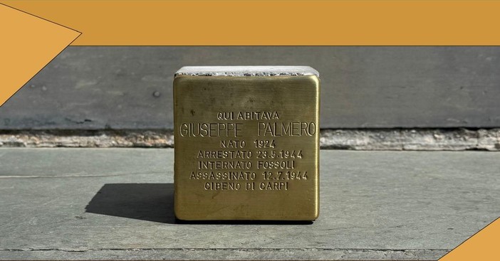 Ventimiglia, fu deportato e fucilato nel 1944: pietra d'inciampo in memoria di Giuseppe Palmero (Foto)