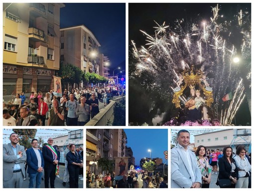 Santa messa, processione e fuochi d'artificio: Vallecrosia al Mare festeggia Maria Ausiliatrice (Foto e video)
