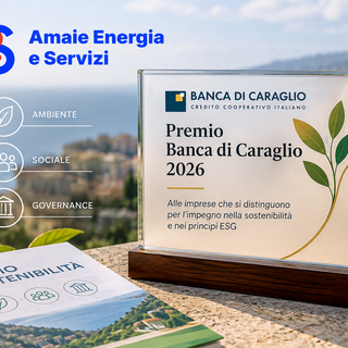 Amaie Energia e Servizi tra le aziende vincitrici del Premio Banca di Caraglio 2026 Amaie Energia e Servizi tra le aziende vincitrici del Premio Banca di Caraglio 2026