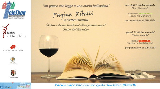 Taggia: giovedì 21 appuntamento al Germinal con il Banchéro per una serata Telethon