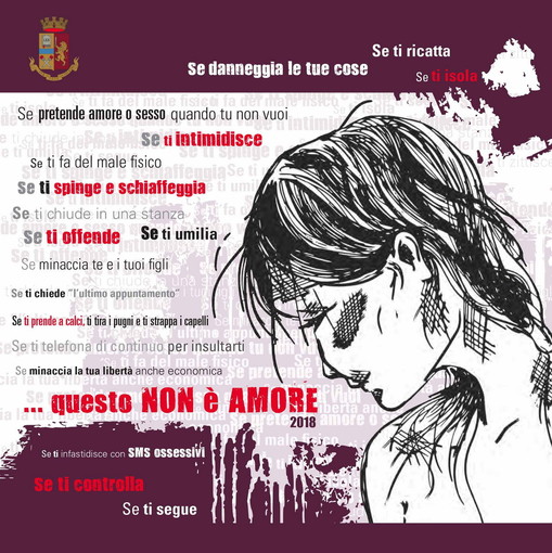 Imperia e Provincia: campagna della Polizia di Stato ‘Questo non è amore’ in occasione di San Valentino