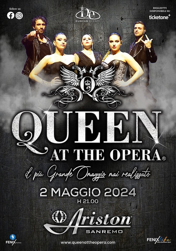 Sanremo: domani al Teatro Ariston arriva lo spettacolo “Queen at the Opera” Sanremo: domani al Teatro Ariston arriva lo spettacolo “Queen at the Opera”
