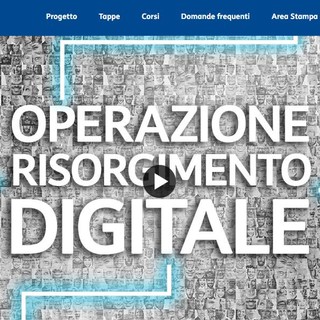 ‘Operazione Risorgimento Digitale’ di TIM si rafforza con oltre 20 nuovi partner d’eccellenza, in Liguria lo start ad Imperia il 24 febbraio ‘Operazione Risorgimento Digitale’ di TIM si rafforza con oltre 20 nuovi partner d’eccellenza, in Liguria lo start ad Imperia il 24 febbraio