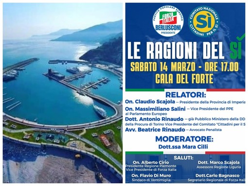 A Ventimiglia incontro su "Le ragioni del Sì: un referendum per il futuro" (Foto)