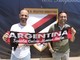 L'imprenditore Alessio Regina con Denis Settime, Direttore Sportivo dell'Atletico Argentina (foto ASD Atletico Argentina)