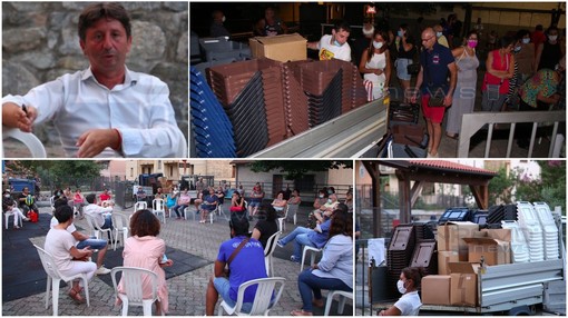 Badalucco vuole fare la differenziata, consegnati i mastelli. Il sindaco “È arrivato il momento di adeguarsi” (Foto e Video)