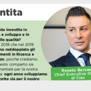 La Clas, guidata dall'amministratore delegato Renato Bersano, si conferma leader nel settore anche per la rivista internazionale 'Food' La Clas, guidata dall'amministratore delegato Renato Bersano, si conferma leader nel settore anche per la rivista internazionale 'Food'