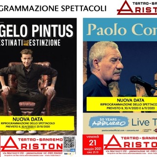 Sanremo, al teatro Ariston riprogrammati gli spettacoli di Paolo Conte e Angelo Pintus