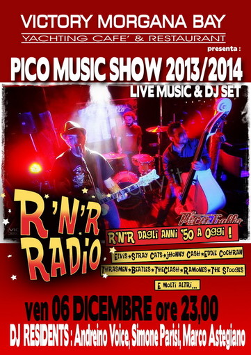 Sanremo: questa sera Rock'n'Roll Radio live al Victory Morgana Bay