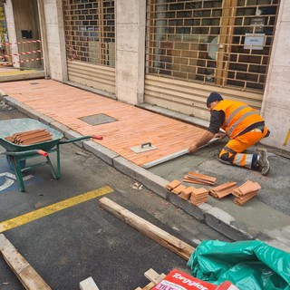 Ventimiglia: concluso oggi il cantiere di rifacimento marciapiedi in via Dante Ventimiglia: concluso oggi il cantiere di rifacimento marciapiedi in via Dante